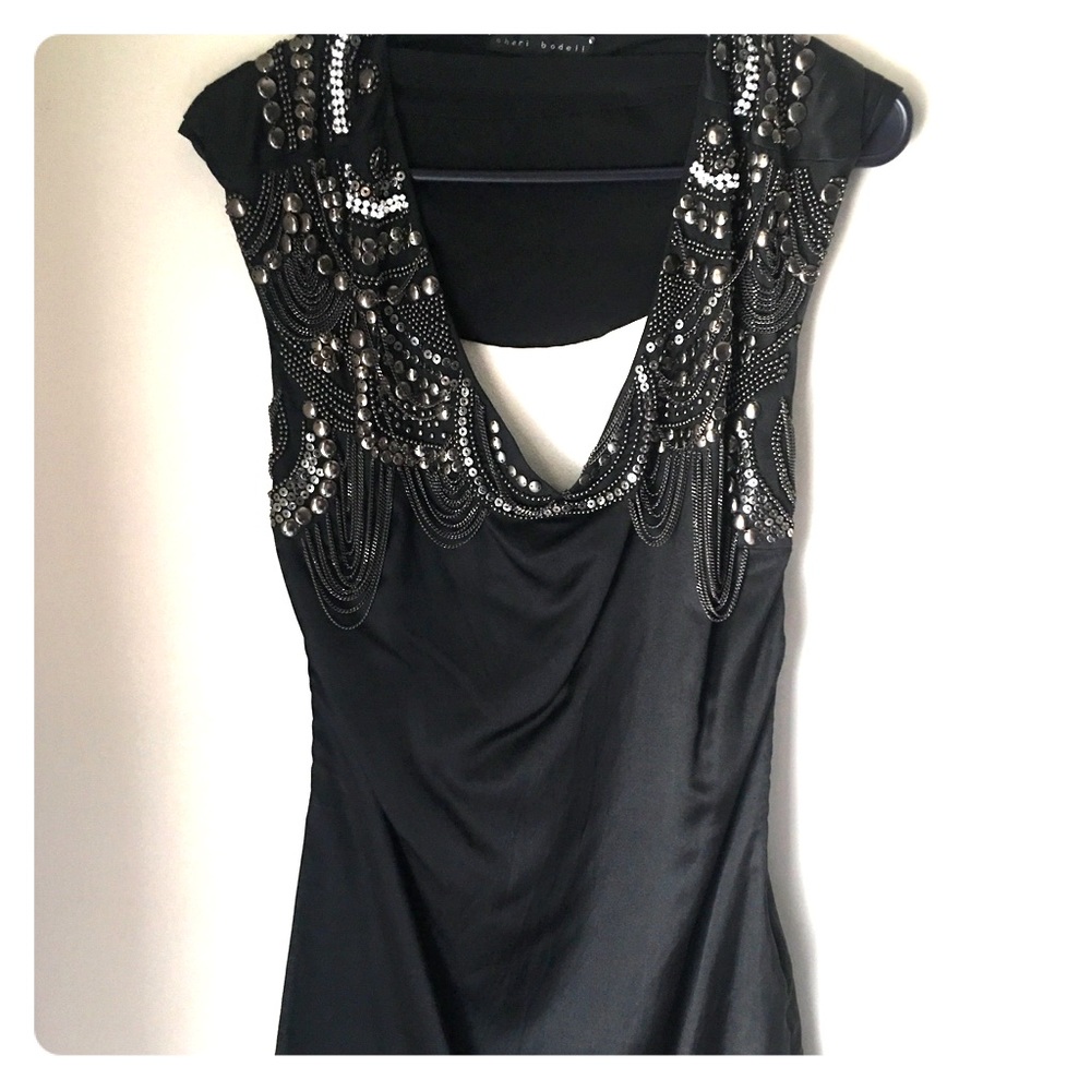 Black Sheri Bodell mini dress